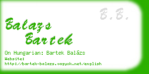 balazs bartek business card
